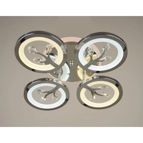Люстра світлодіодна акрилова Sirius B YH238/4 88W+12W