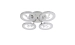 Люстра світлодіодна акрилова Sirius B YH238/4 88W+12W - Фото № 1