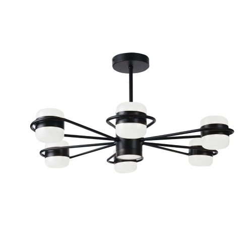 LED acrylic chandelier Sirius B N4557/6 BK - Фото № 1