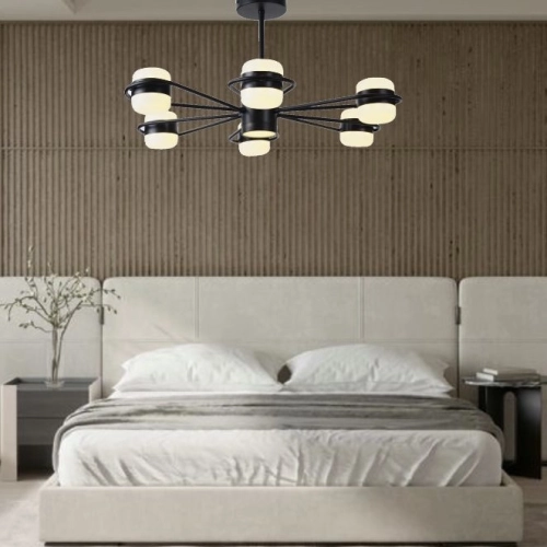 LED acrylic chandelier Sirius B N4557/6 BK - Фото № 6