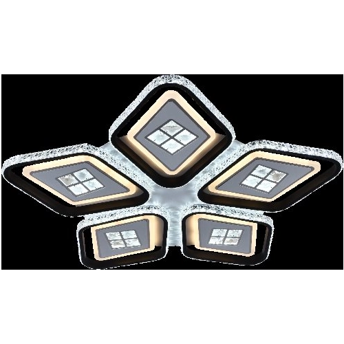 Люстра світлодіодна акрілова Sirius C7054/5B WH+BK (270W) - Фото № 1