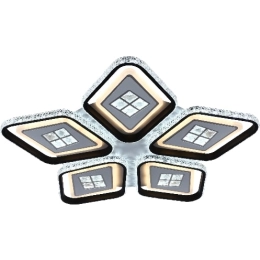 Люстра світлодіодна акрілова Sirius C7054/5B WH+BK (270W)