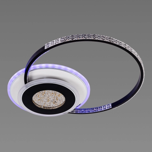 Люстра світлодіодна акрилова Sirius C7067/500 WH+BK (RGB) 80W+8W - Фото № 3