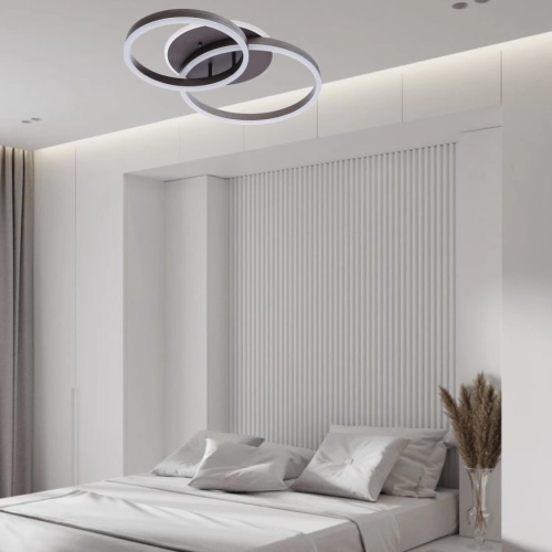 Люстра світлодіодна акрілова Sirius DK5851/2 COF (RGB) 88W+8W - Фото № 9