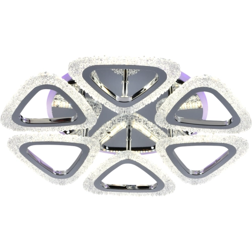 Люстра світлодіодна акрілова Sirius LI8406/6B CR (RGB) 72W+8W - Фото № 1