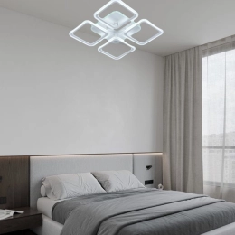 Люстра світлодіодна  акрілова Sirius LI8822/4A WH (RGB) 112W+8W