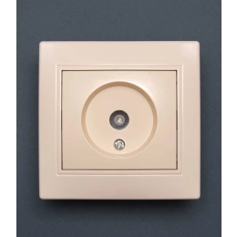 Socket Valeso BK-2009 1-on TV cream
