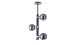 Loft-style chandelier Sirius Yu 9800В/3 with 3 shades - Фото № 1