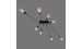 Chandelier metal production Sirius PR 1062/8 (black)
