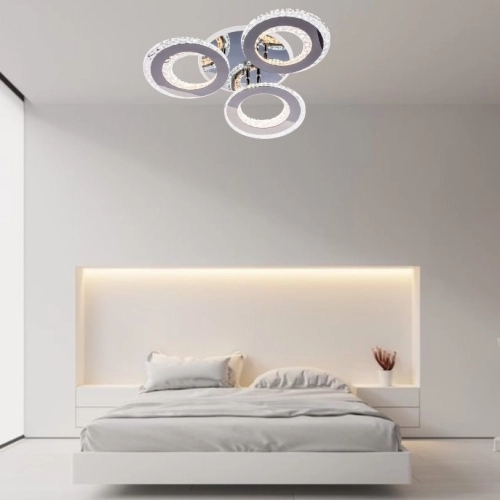 Люстра світлодіодна акрілова Sirius LI8423/3 CR (RGB) 114W+7W - Фото № 6