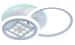 Люстра світлодіодна акрілова Sirius LI8860/2B WH (RGB) 68W+7W - Фото № 2