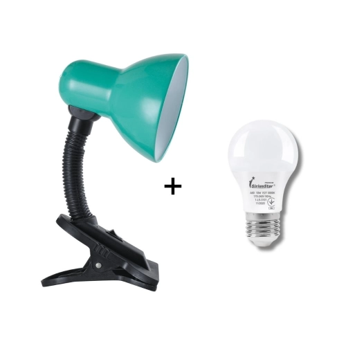 Table lamp Sirius TY 1108B for one bulb with a clip (green)