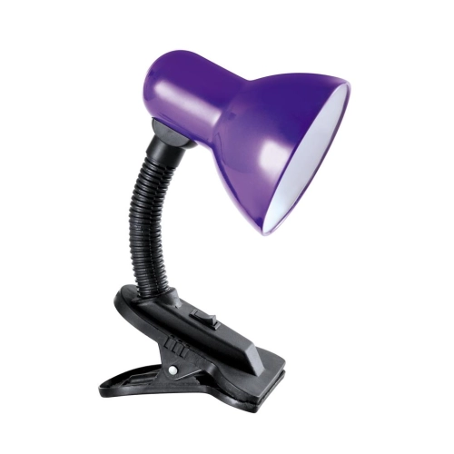Table lamp Sirius TY 1108B for one bulb with a clip (purple) - Фото № 1
