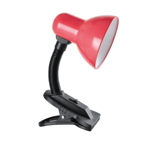 Table lamp Sirius TY 1108B for one bulb with a clip (red) - Фото № 1