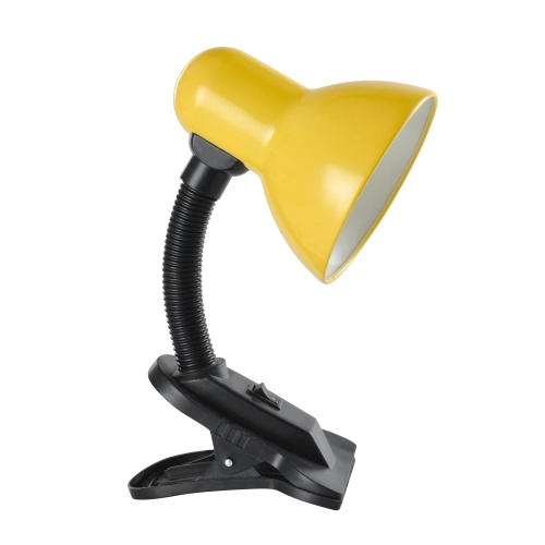 Table lamp Sirius TY 1108B for one bulb with a clip (yellow) - Фото № 1