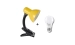 Table lamp Sirius TY 1108B for one bulb with a clip (yellow) - Фото №1
