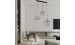 The chandelier suspended in style of the Sirius J846-3 loft on 3 plafonds - Фото №1