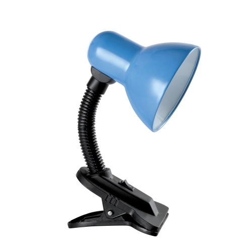 Table lamp Sirius TY 1108B for one bulb with a clip (blue) - Фото № 1