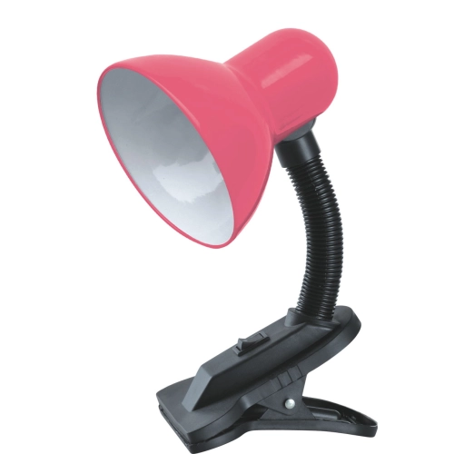 Table lamp Sirius TY 1108B for one bulb with a clip (pink) - Фото № 1
