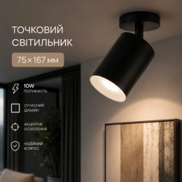 Спот Sirius RT534 BK чорний
