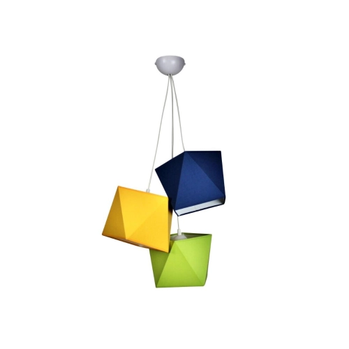 Children's hanging chandelier Sirius 8915-3C colored