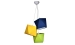 Children's hanging chandelier Sirius 8915-3C colored