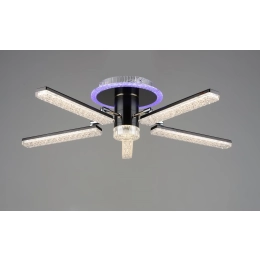 Люстра світлодіодна акрилова  B YH0810/5 GD+BK 66W