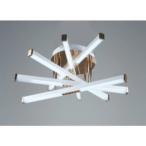 Люстра світлодіодна акрилова Sirius B YH839/5 WT+GD 65W - Фото № 8