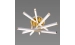 Люстра світлодіодна акрилова Sirius B YH839/5 WT+GD 65W - Фото № 3