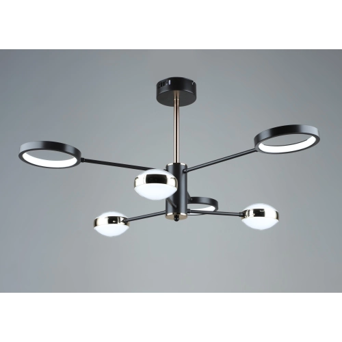LED acrylic chandelier Sirius B YH872/3+3 COFFEE+GD