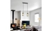 Semi-suspended chandelier VALESO GLD-20996-2-120*170 with 2 shades - Фото № 4