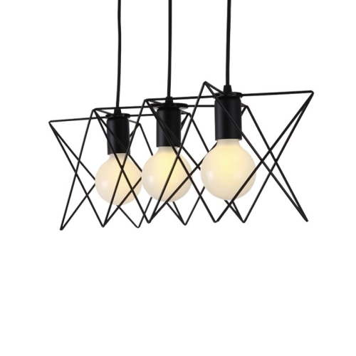 Loft style chandelier  MLP0290 with 3 shades - Фото № 1