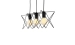 Loft style chandelier  MLP0290 with 3 shades - Фото № 1