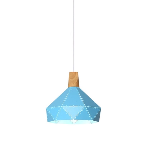 Hanging chandelier for the kitchen PL018-M blue in Scandinavian style - Фото № 1