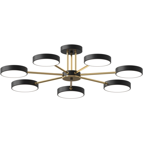 LED acrylic chandelier Sirius B X13242/7 BK+FGD