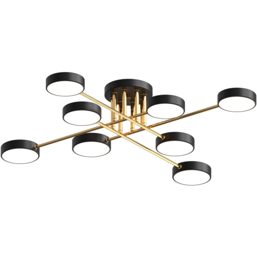 LED acrylic chandelier Sirius B X13258/8 BK+FGD