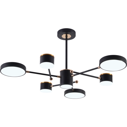 LED acrylic chandelier Sirius B X13287/6 BK+FGD