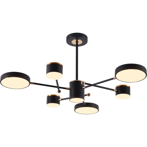 LED acrylic chandelier Sirius B X13287/6 BK+FGD - Фото № 1