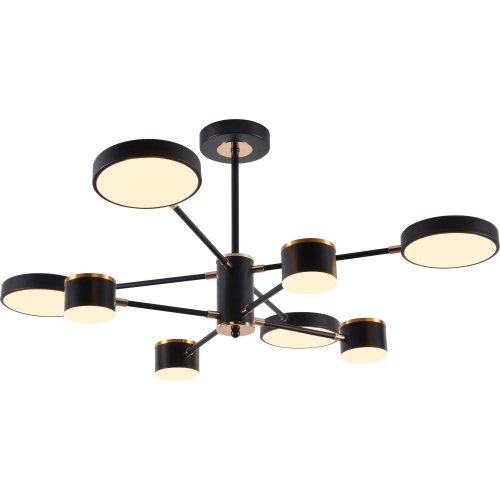 LED acrylic chandelier Sirius B X13288/8 BK+FGD - Фото № 2