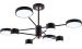 LED acrylic chandelier Sirius B X13288/8 BK+FGD - Фото № 1