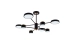 LED acrylic chandelier Sirius B X13288/8 BK+FGD