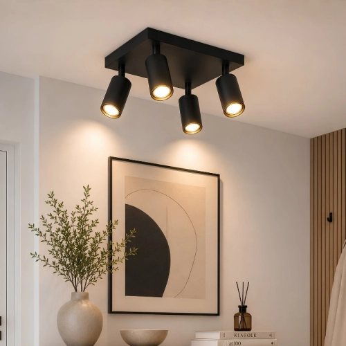 Spot  INN-23196BK black on 4 lamps