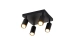 Spot  INN-23196BK black on 4 lamps - Фото № 1