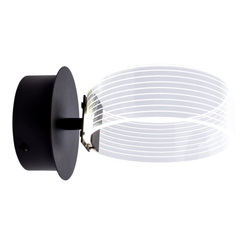 Sconce wall LED acrylic Sirius N 3705-1 BLACK 12W - Фото № 1