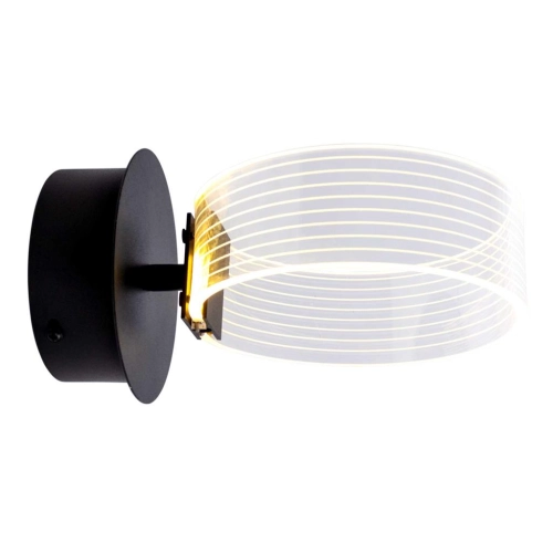 Sconce wall LED acrylic Sirius N 3705-1 BLACK 12W - Фото № 2