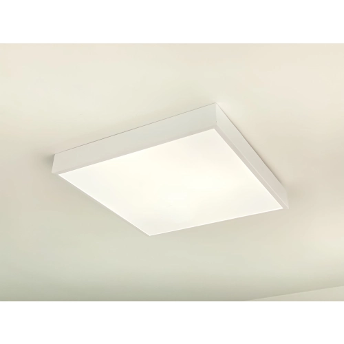 Люстра стельова світлодіодна для спальні та вітальні VALESO GLD-23415 Ø400 40W з пультом біла - Фото № 5