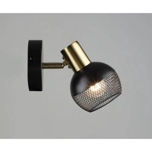 Бра настенная Sirius B N6237/1 BK+COP с поворотным механизмом