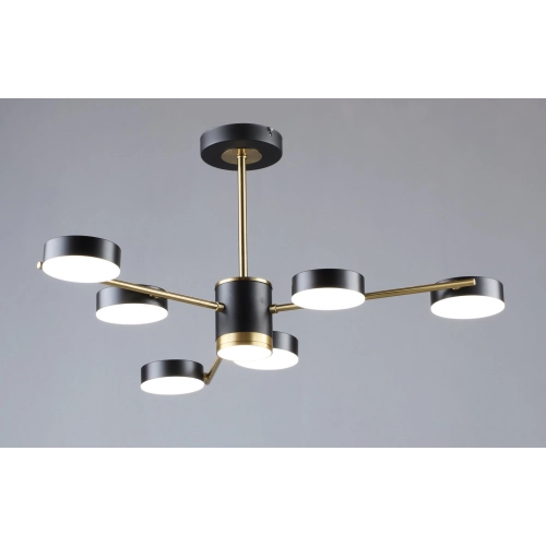 Loft-style LED chandelier Sirius B N6369/6 COP+BK