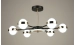 LED chandelier for the living room Sirius B N4543/6 BK+FGD