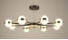 LED chandelier for the living room Sirius B N4543/8 BK+FGD